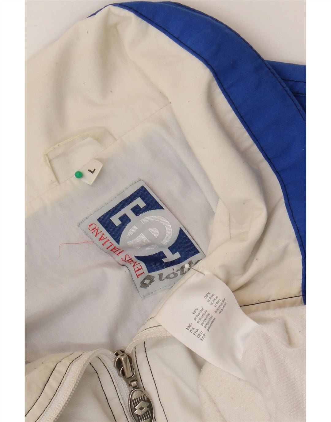 Lotto Mens Graphic Chándal Top Chaqueta Grande Azul Colorblock Poliéster