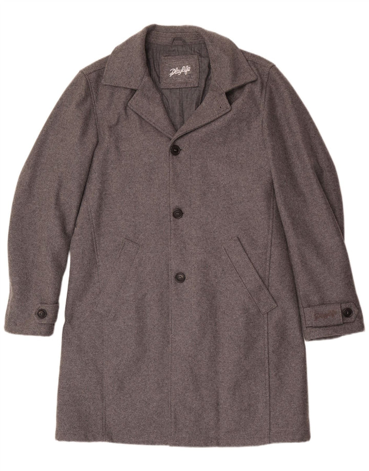 Playlife Abrigo para hombre UK 40 Grande Gris