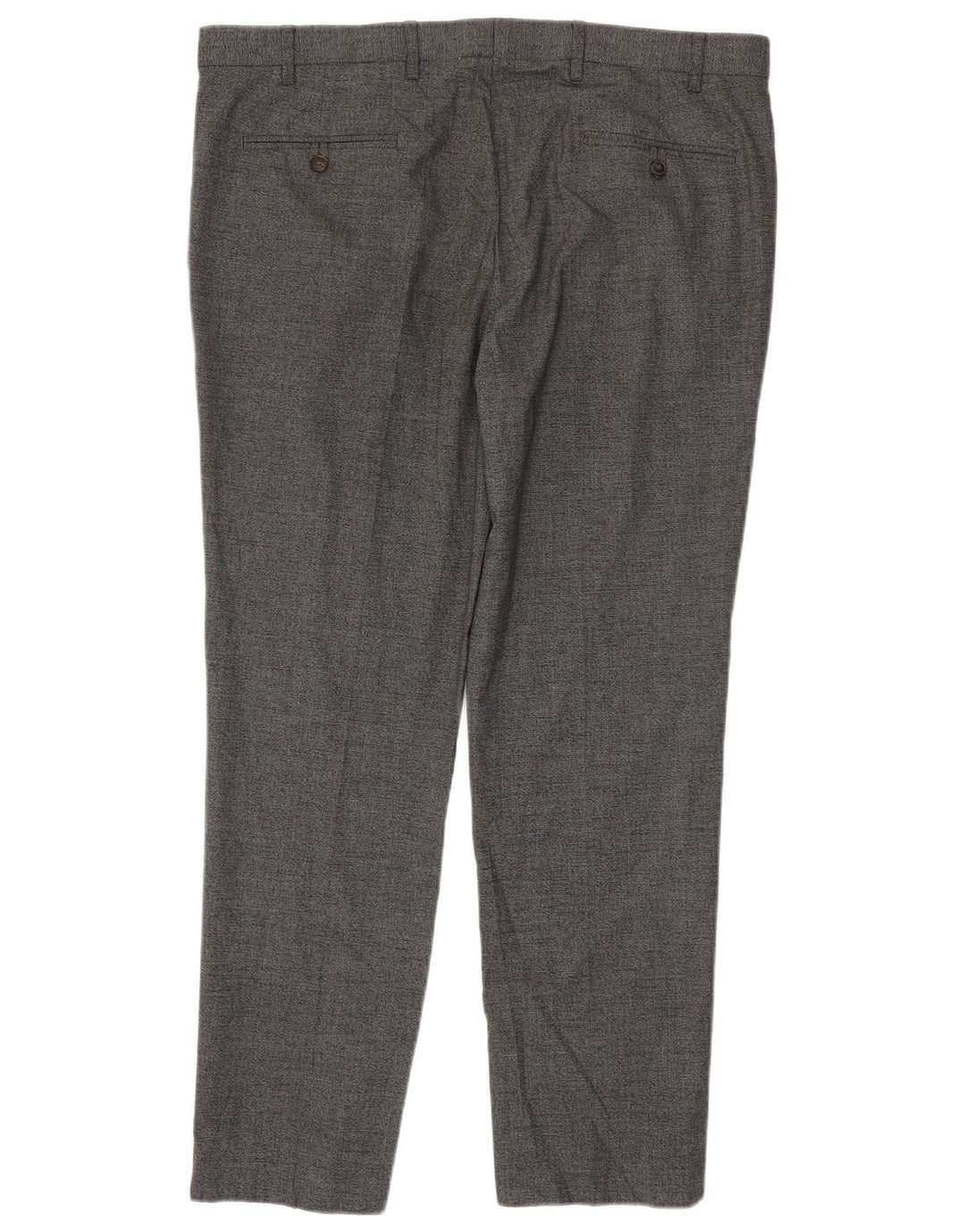 Marks & Spencer Pantalones chinos ajustados para hombre W38 L31 Poliéster gris