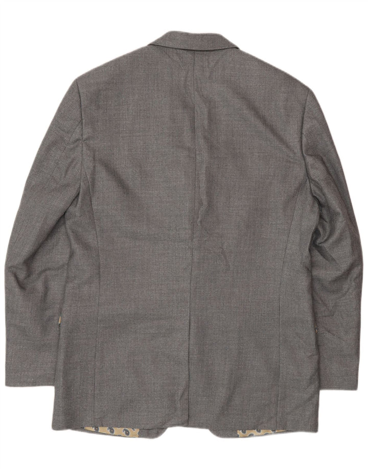 Chaps Chaqueta tipo blazer de 2 botones para hombre, Reino Unido 40, poliéster gris grande
