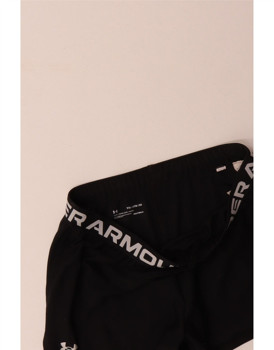 UNDER ARMOUR Pantalones cortos deportivos gráficos para niña 13-14 años XL Poliéster negro