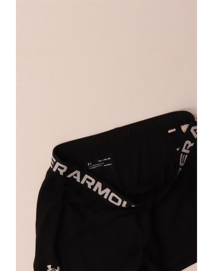 UNDER ARMOUR Pantalones cortos deportivos gráficos para niña 13-14 años XL Poliéster negro