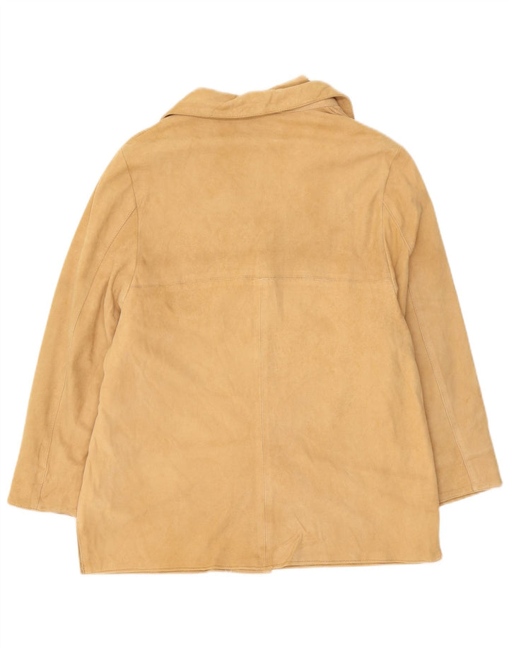 Chaqueta de ante vintage para mujer IT 44 Beige medio