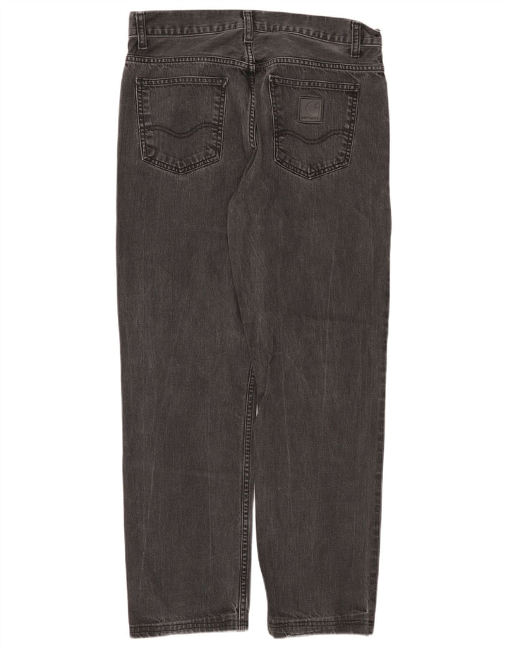 Carhartt Vaqueros rectos para hombre W31 L28 Algodón gris