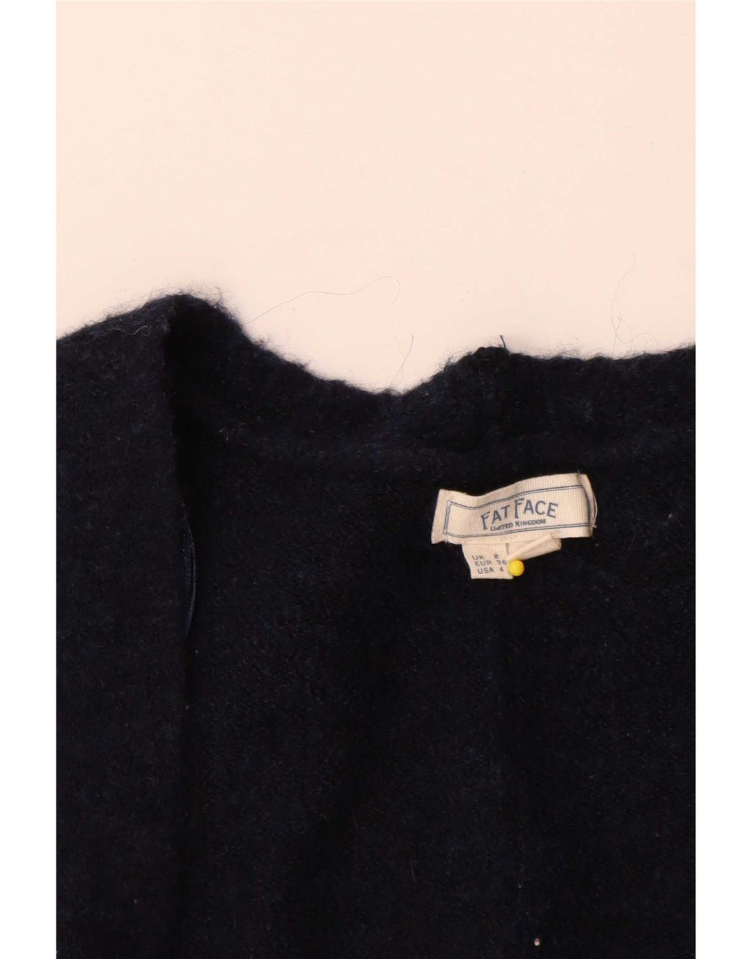 Fat Face Suéter tipo cárdigan abierto de gran tamaño para mujer UK 8 Small Azul marino