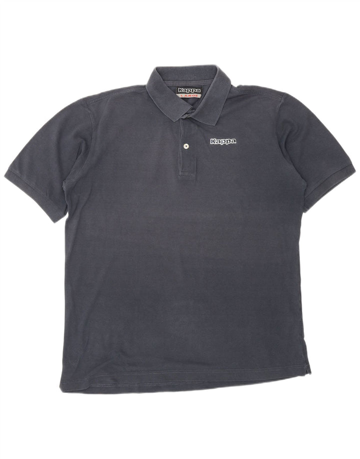 KAPPA Polo para hombre grande azul marino algodón