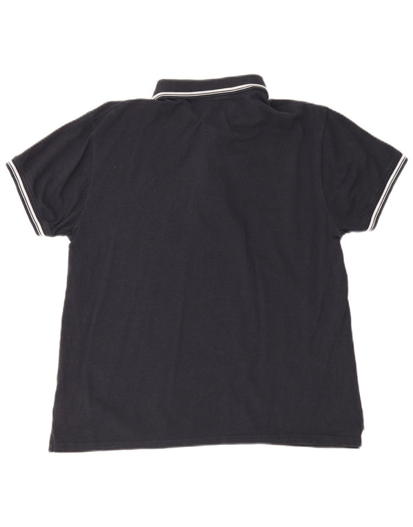 Sergio Tacchini Polo Hombre Algodón Azul Marino Mediano