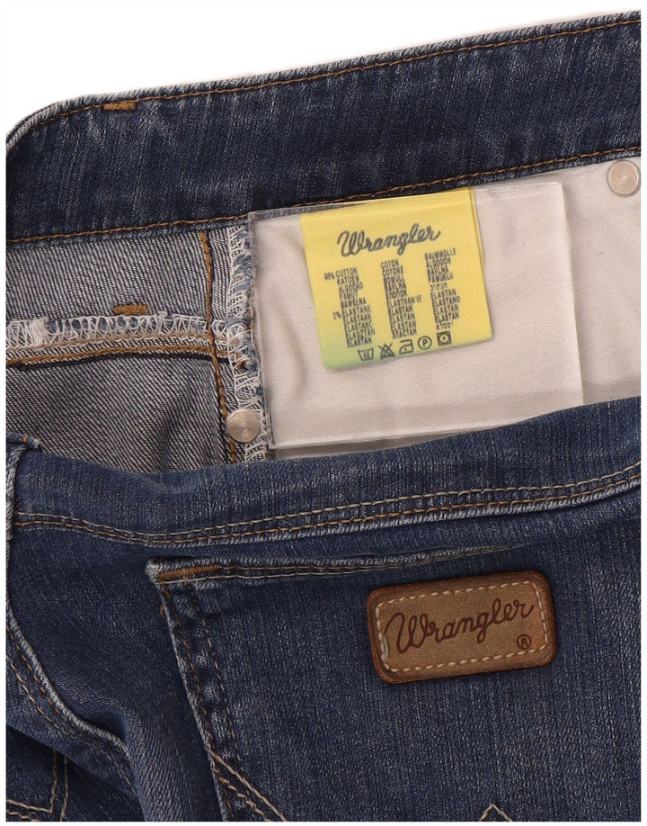 Vaqueros Wrangler Curvy Bootcut para mujer W32 L30 Algodón azul