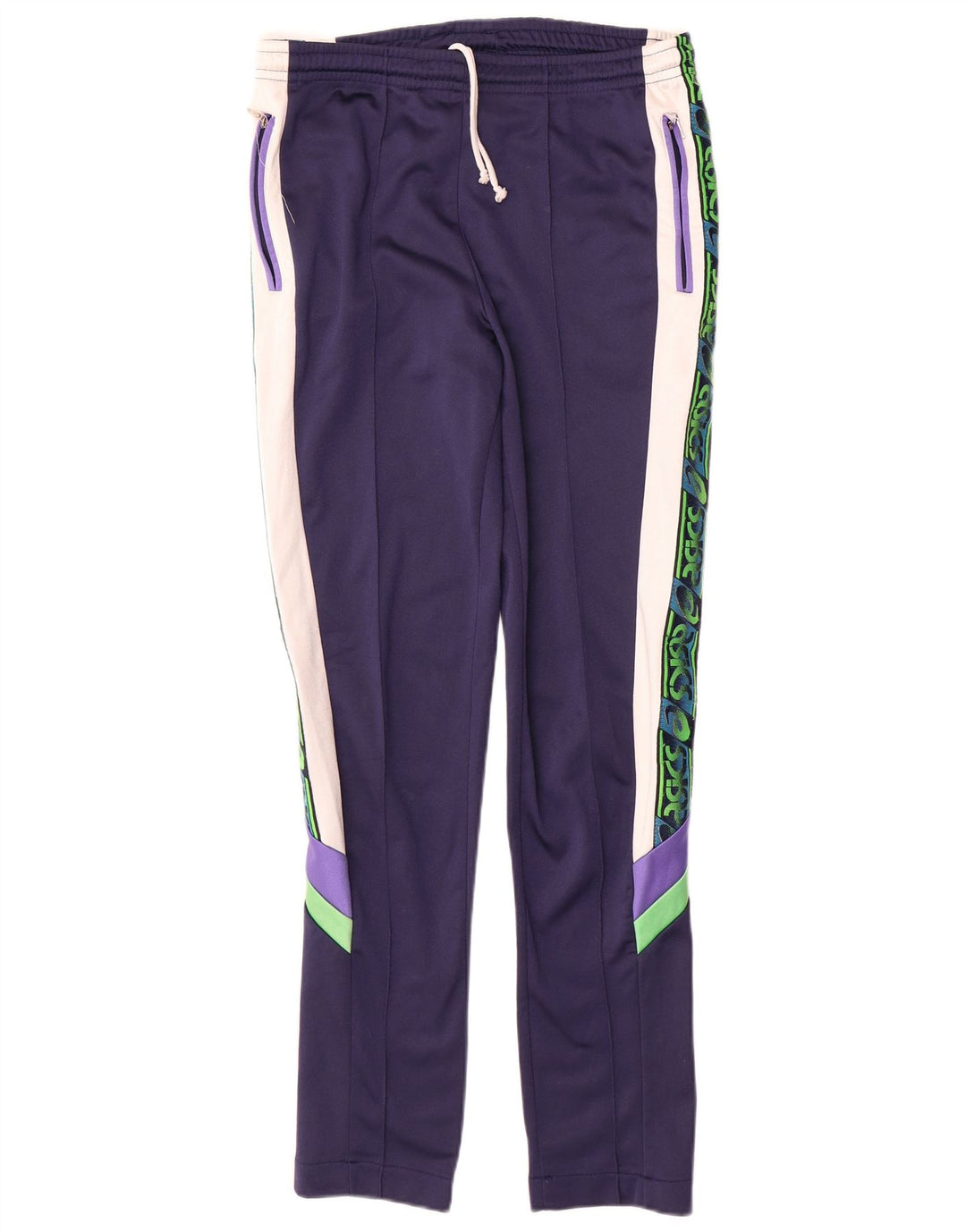 Chándal completo Asics para mujer IT 46 Large Azul marino Colorblock Poliamida