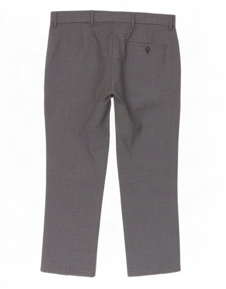 Marks & Spencer Pantalón chino de corte regular para hombre W36 L29 Poliéster azul