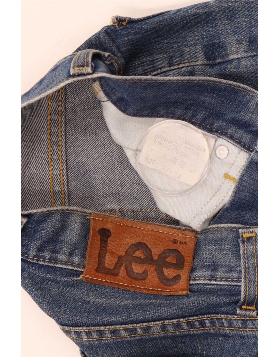 Vaqueros ajustados para hombre Lee W28 L34 Algodón azul