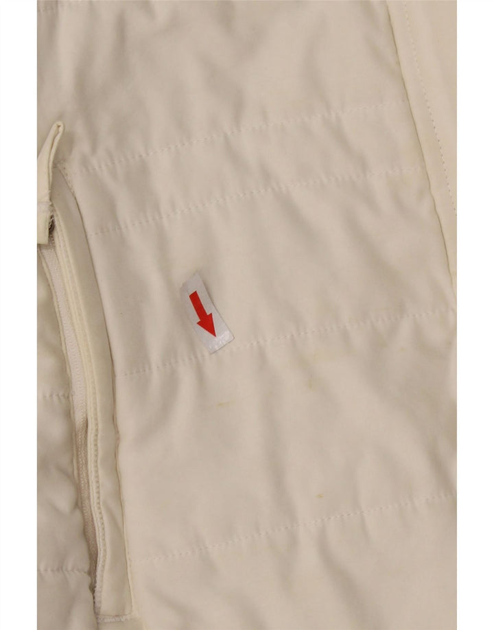 WEIRD FISH Chaleco acolchado para mujer UK 44 Grande Poliéster blanco