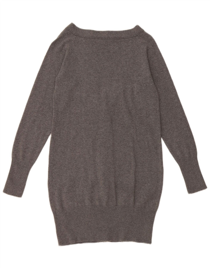 Zara - Cárdigan largo para mujer, talla 40, color gris medio