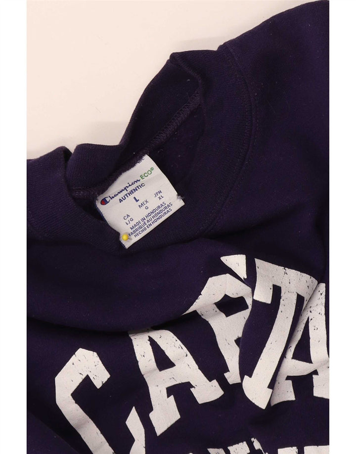 Champion Sudadera Gráfica para Hombre Jumper Large Púrpura