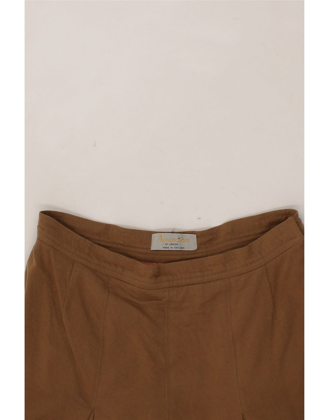 AQUASCUTUM Womens A-Line Skirt W28 Medium  Brown Vintage Aquascutum and Second-Hand Aquascutum from Messina Hembry 