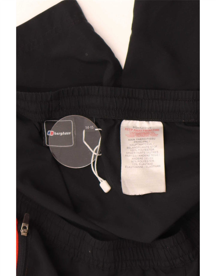 Berghaus Shorts deportivos para niño 14-15 años Negro Poliéster color block