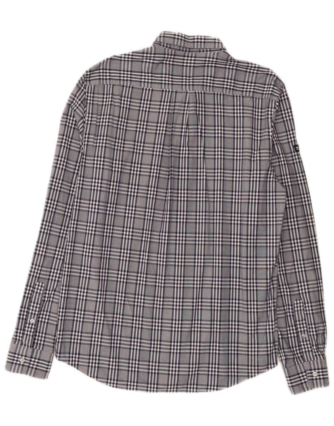Camisa Superdry De Corte Regular Para Hombre Con Cuadros Grises Grandes