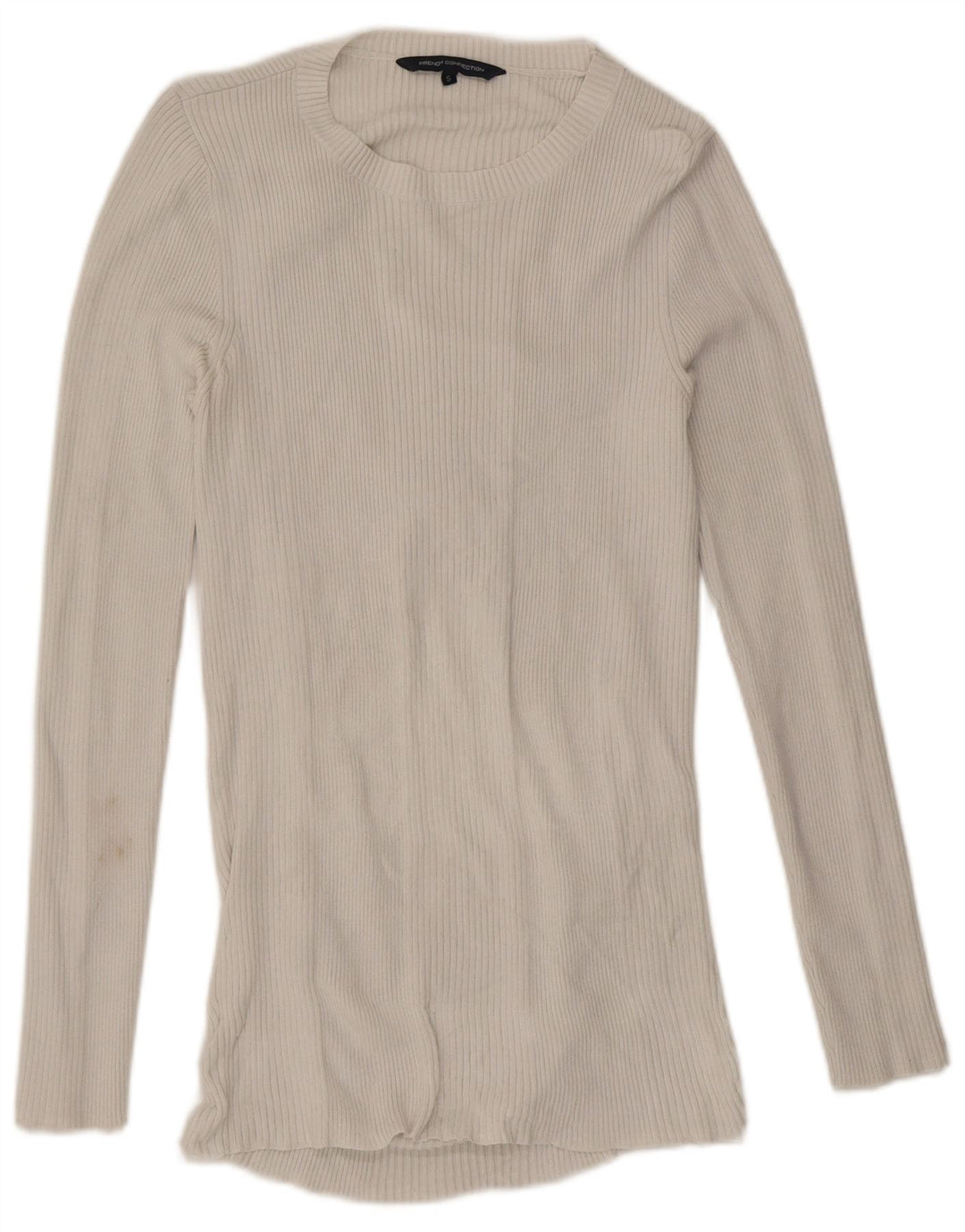 French Connection Top para mujer de manga larga UK 40 Small Blanco