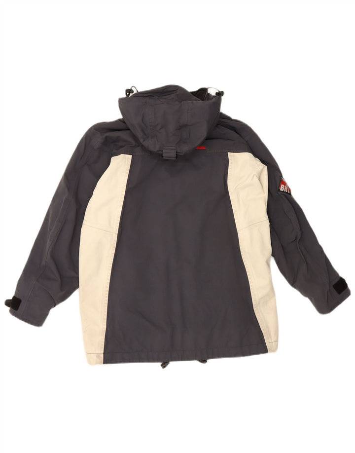 Musto Chaqueta impermeable con capucha para niños 9-10 años Bloque de color negro