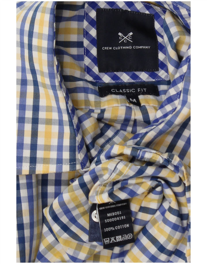 Crew Clothing Camisa de corte clásico para hombre Algodón a cuadros azul medio