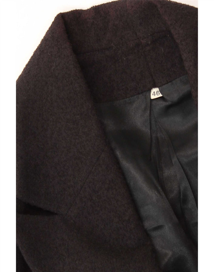 Vintage mujer 1 botón Blazer chaqueta IT 46 grande negro