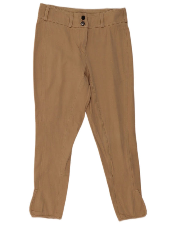 Barbour Pantalones casuales delgados para mujer UK 10 Small W30 L26 Algodón beige