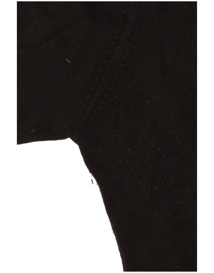 Essentials Suéter tipo jersey con cuello vuelto para mujer Reino Unido 44 Medio Negro Acrílico