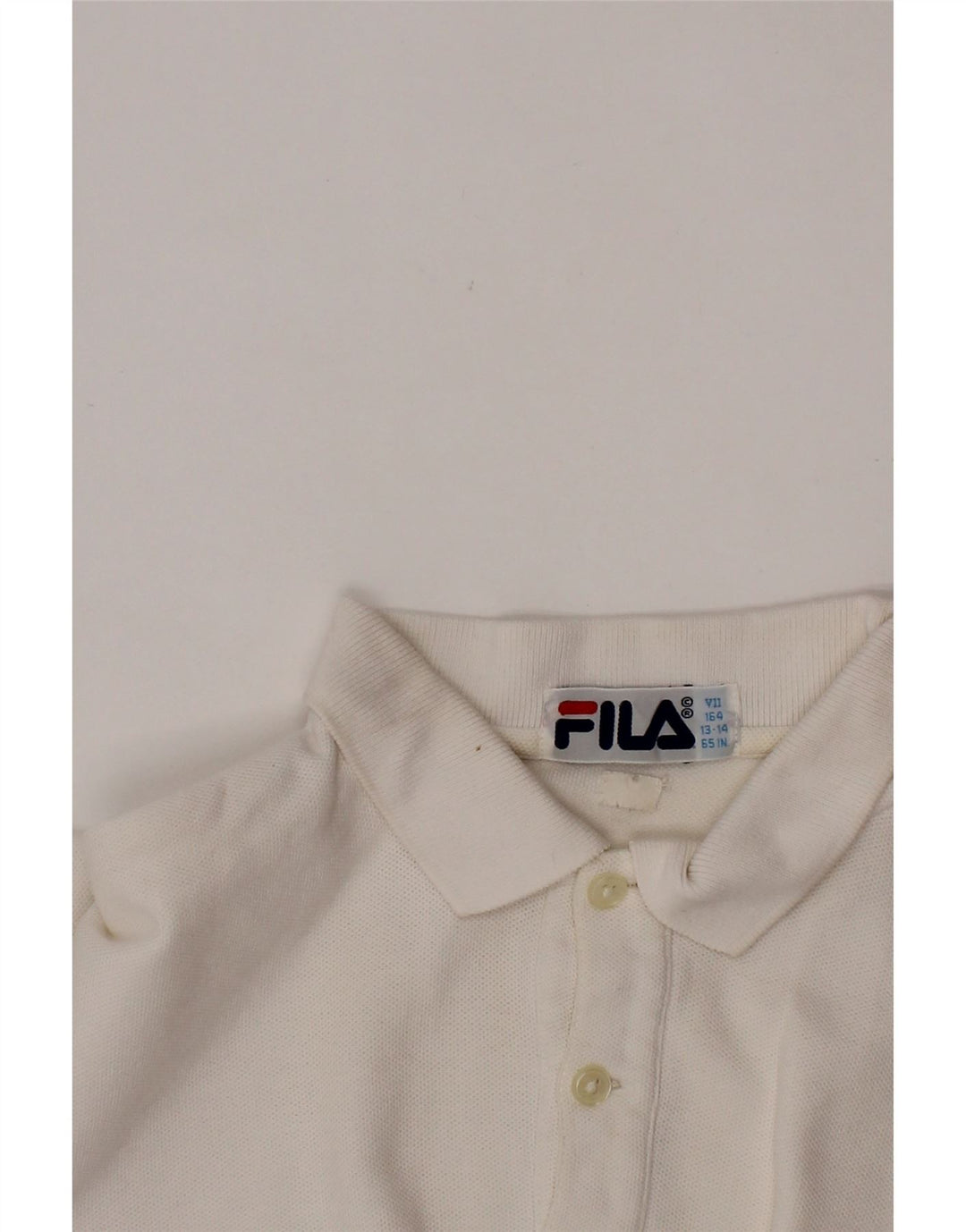 FILA Polo Niño 13-14 Años Blanco