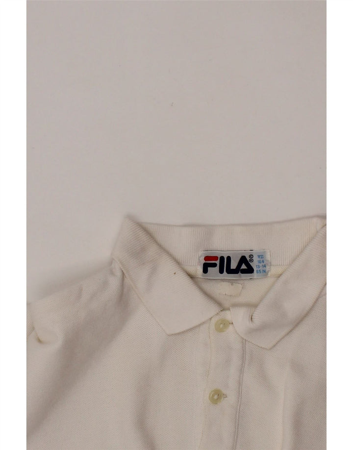 FILA Polo Niño 13-14 Años Blanco