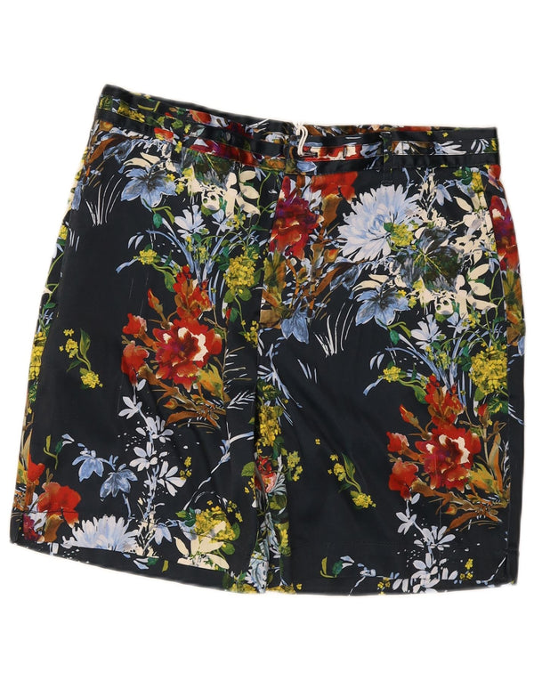 Zara Pantalones cortos chinos hawaianos para hombre EU 42 Large W32 Multicolor Floral