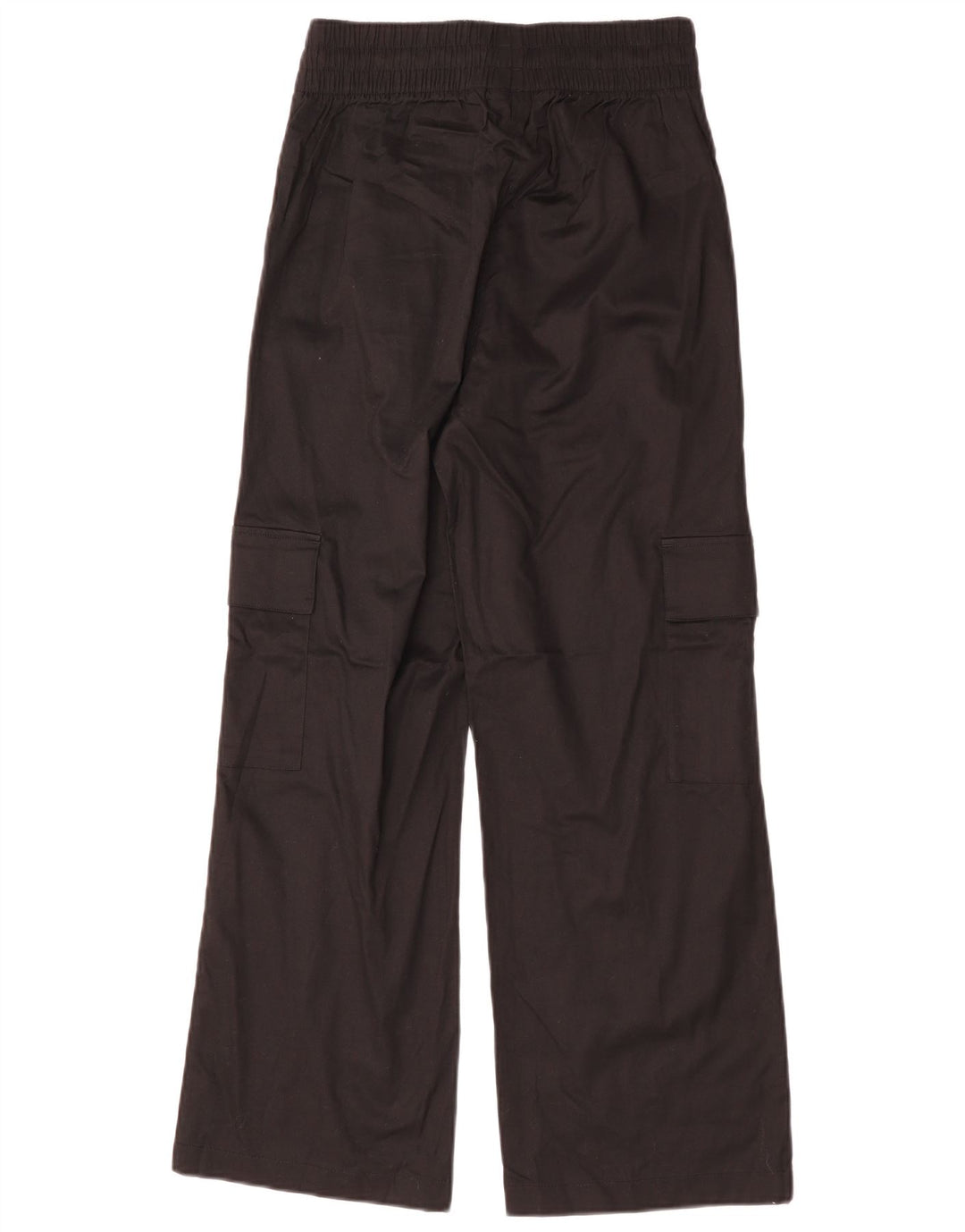 ADIDAS Pantalones cargo de cintura alta para mujer UK 8/10 Small W25 L28 Negro