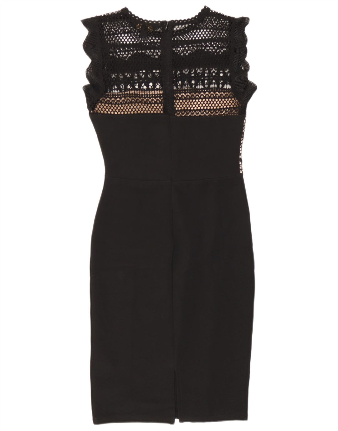 Lipsy Vestido tubo sin mangas para mujer UK 8 Small Poliéster negro