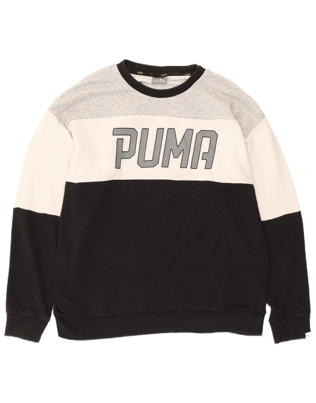 PUMA Sudadera con gráfico para mujer, talla 44, talla grande, color negro