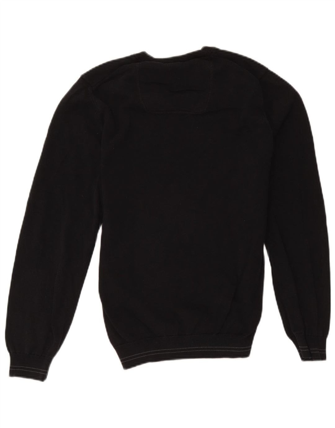 Hugo Boss Hombre Jersey con Cuello en V Jersey Pequeño Algodón Negro