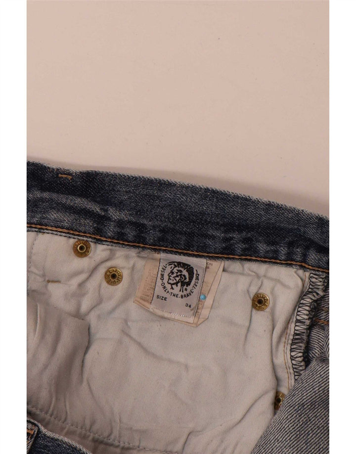 Diesel Vaqueros Rectos Hombre W34 L30 Algodón Azul