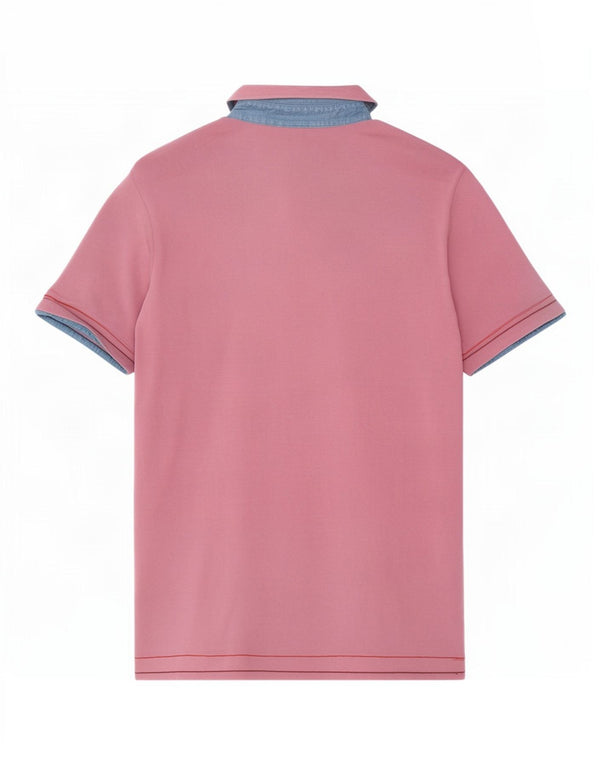 Polo Trussardi Jeans Hombre XL Algodón Rosa