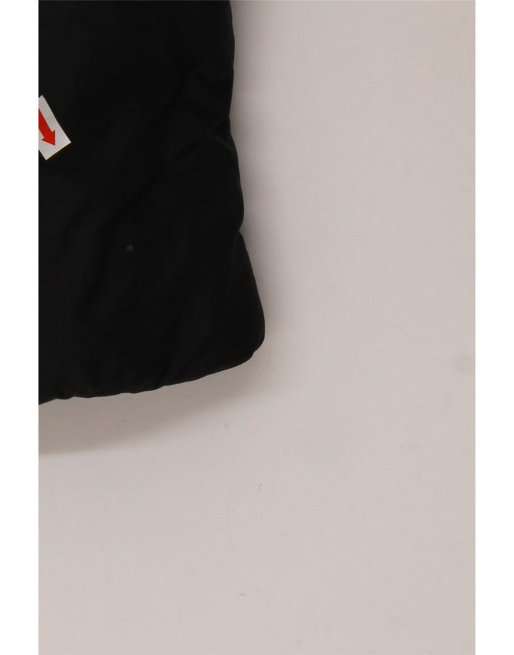 JACK WOLFSKIN Chaqueta acolchada con capucha para hombre UK 40 Medium Negro Poliéster