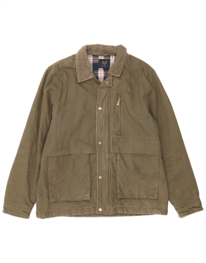 Lincoln Chaqueta utilitaria para hombre Reino Unido 40 Grande Algodón caqui