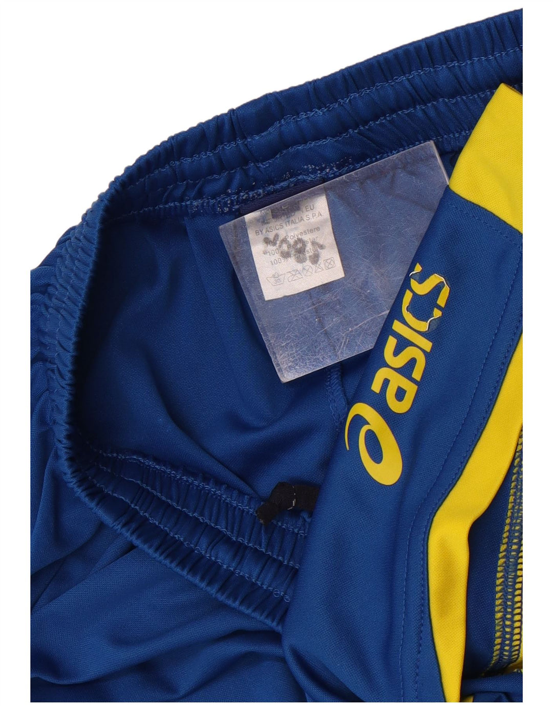 Asics Pantalones cortos deportivos para niños 11-12 años Grande Azul Colorblock Poliéster