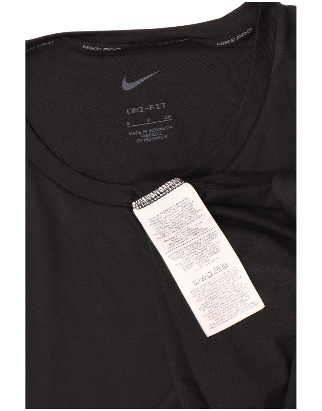 Nike - Camiseta Dri Fit para hombre, talla pequeña, poliéster negro