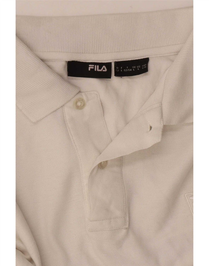 Fila Polo para hombre grande blanco