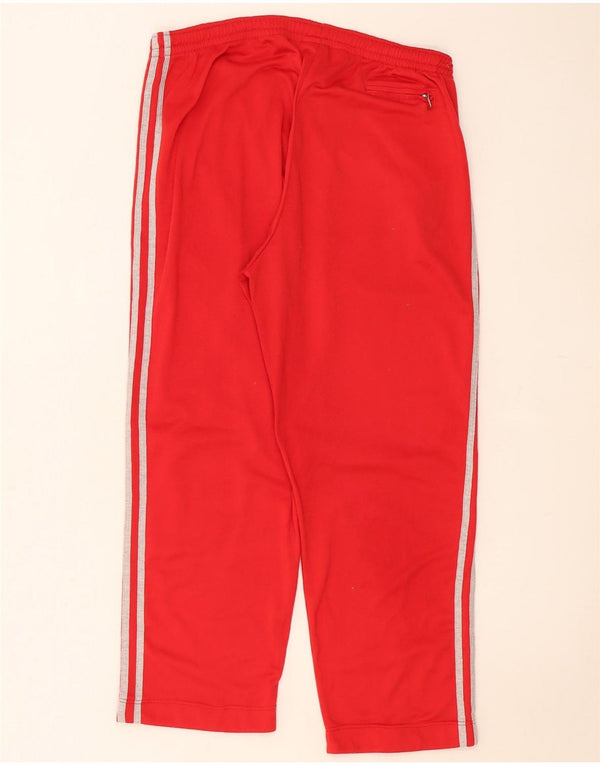 Adidas Pantalones de chándal para hombre UK 40/42 Medium Rojo Poliéster