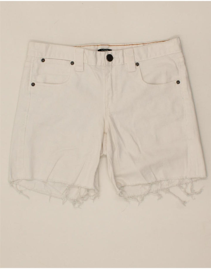 J. CREW Womens Denim Shorts W30 Medium  White Cotton Vintage J. Crew and Second-Hand J. Crew from Messina Hembry 