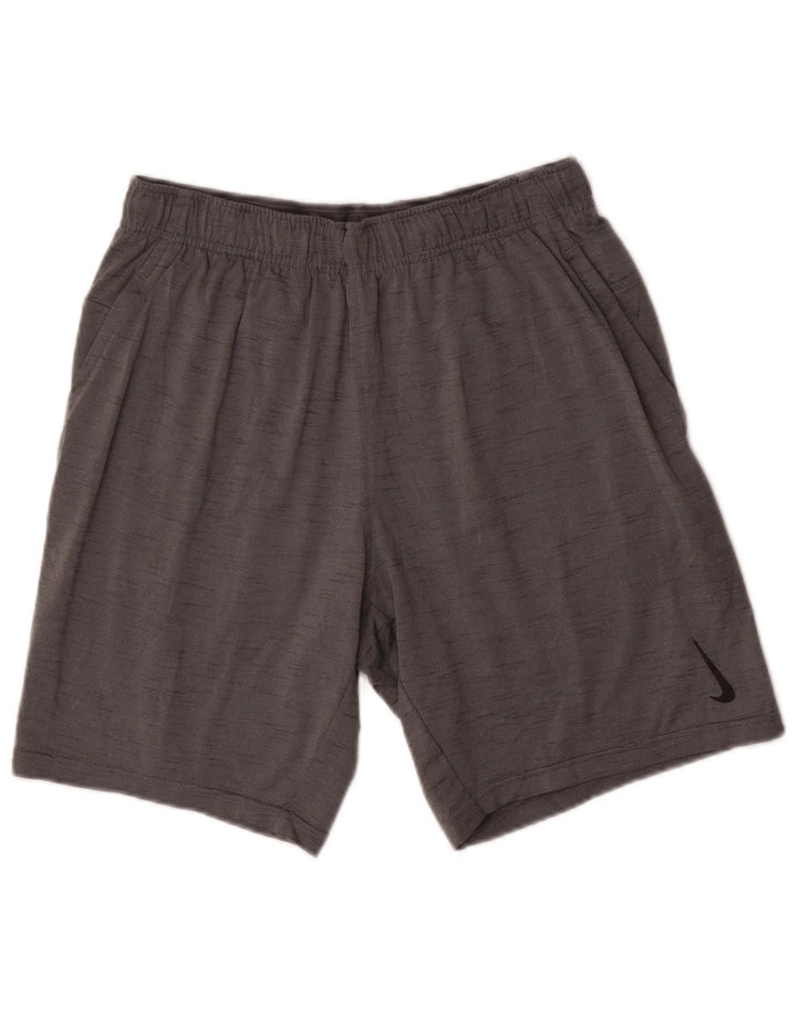 Pantalones cortos deportivos Nike Dri Fit Standard para hombre Poliéster moteado gris medio