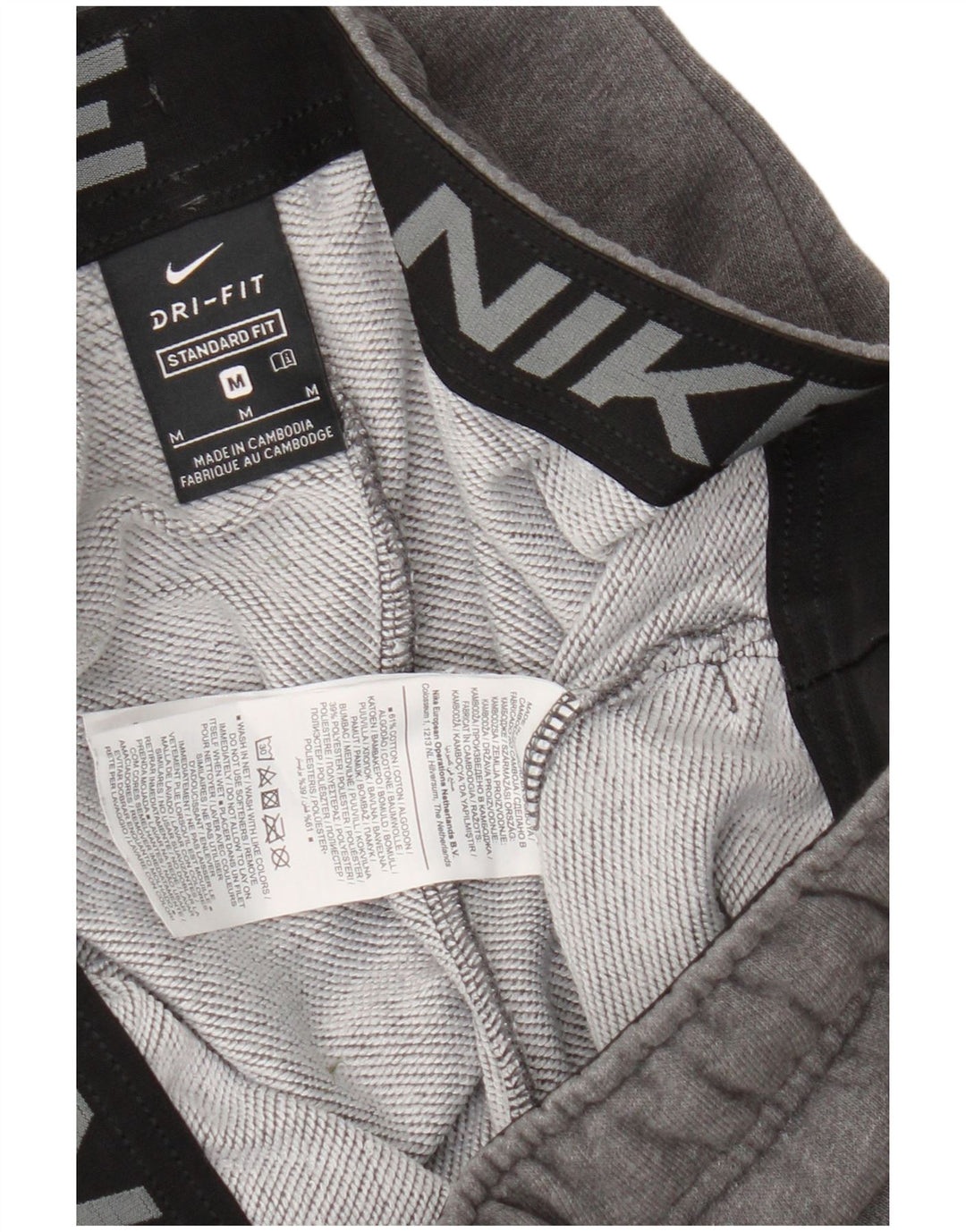 Pantalones De Chándal Nike Dri Fit Para Hombre Joggers Gris Medio Moteado