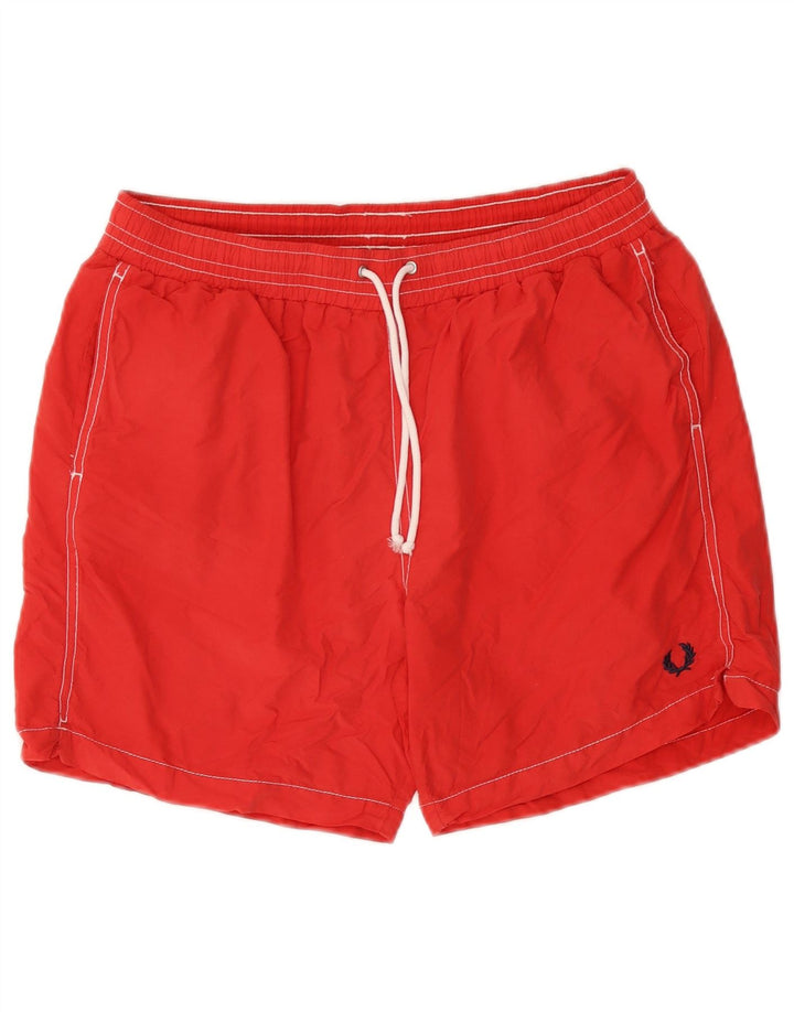 Fred Perry Bañador Hombre XL Rojo Algodón