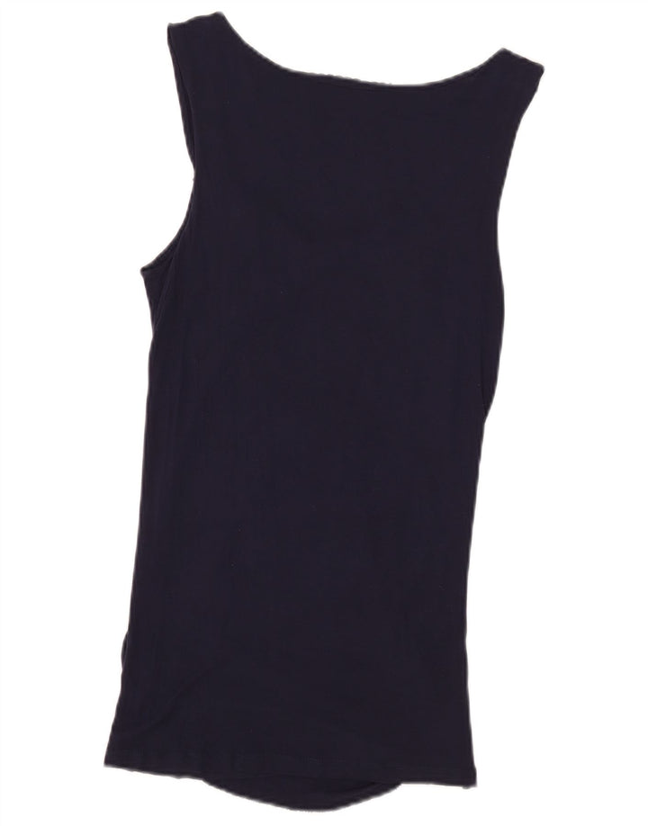 Guess Blusa sin mangas para mujer UK 8 Small Azul marino