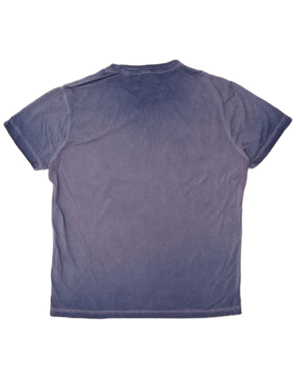 Diesel Hombre Camiseta Gráfica Top XL Algodón Azul