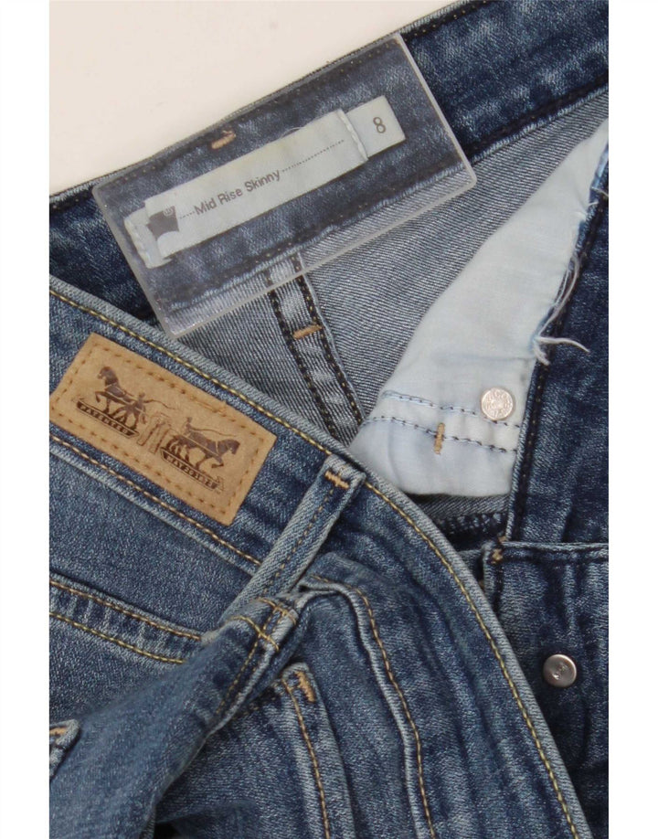 Levi's Jeans ajustados de talle medio para mujer US 8 Medium W30 L31 Azul