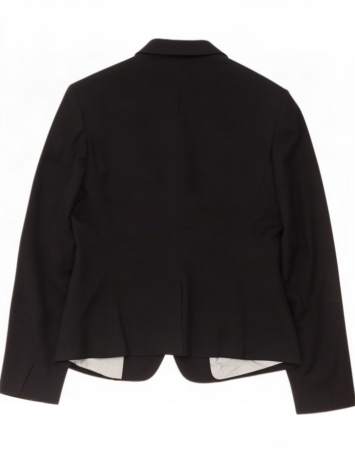 Chaqueta Blazer De 2 Botones Benetton Mujer IT 48 XL Poliéster Negro
